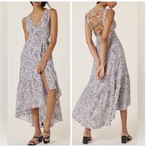 Hutch x Anthropologie Elisabeth Maxi  Dress | Lavender Daisy |‎ Plus Size 2X